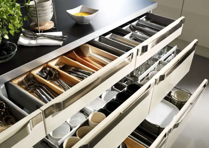 How To Arrange Dishes In Kitchen Cabinets