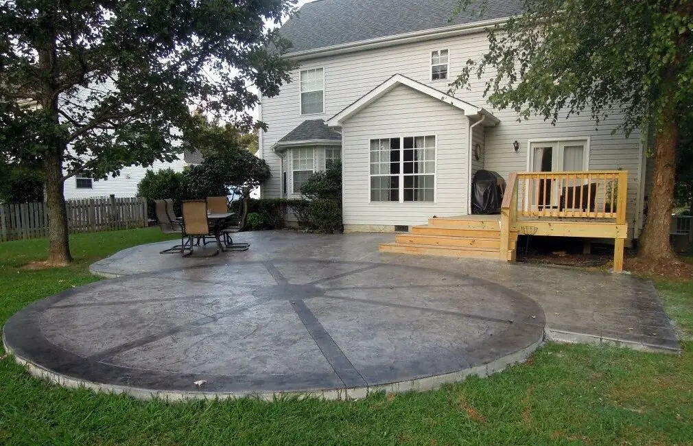 How To Stamp Concrete Patio