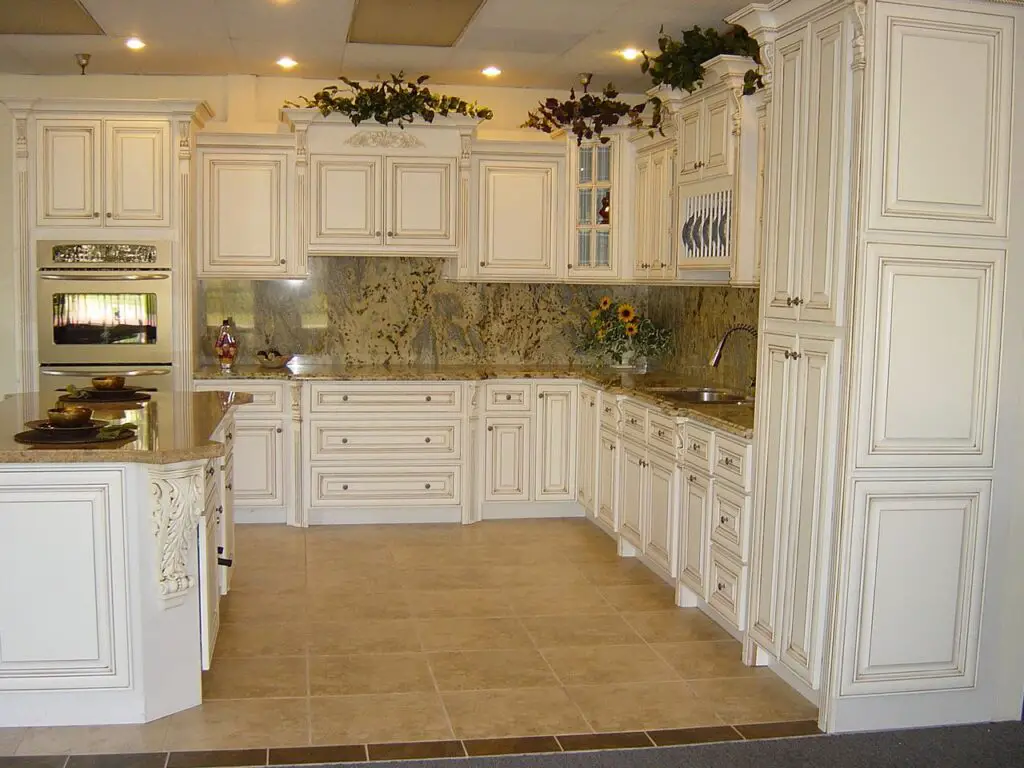 How To Antique Kitchen Cabinets