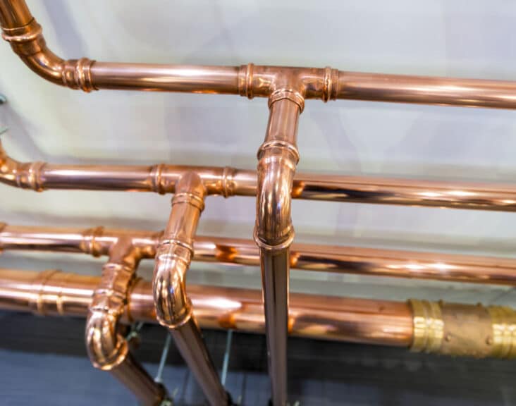 when did copper plumbing start