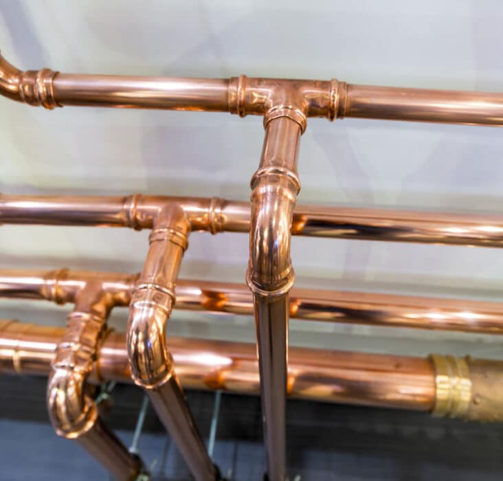 when did copper plumbing start