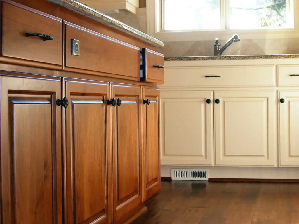 How To Stain A Kitchen Cabinet