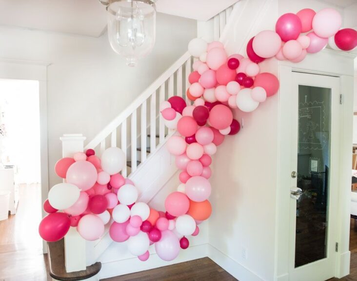 How To Attach Balloon Garland To Wall Without Command Hooks 