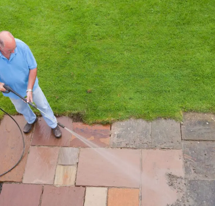 How To Get Paint Off Of Patio Slabs