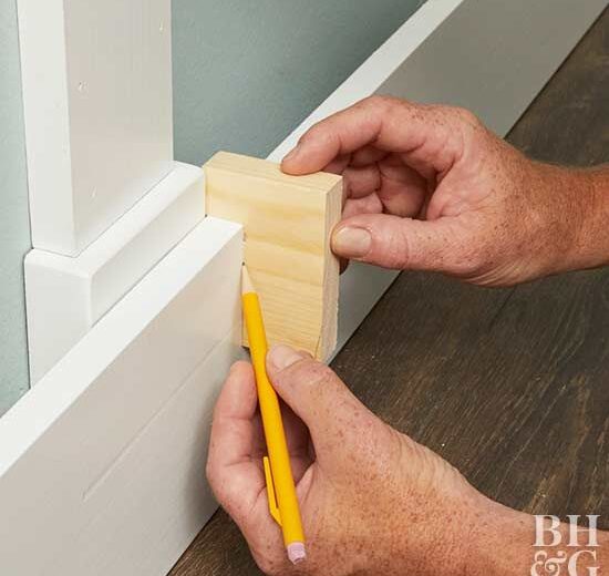 How To Attach Baseboard To Brick