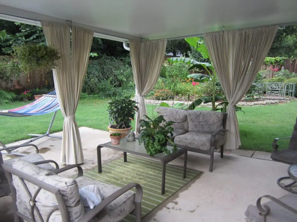 How To Hang Curtains Outside Patio