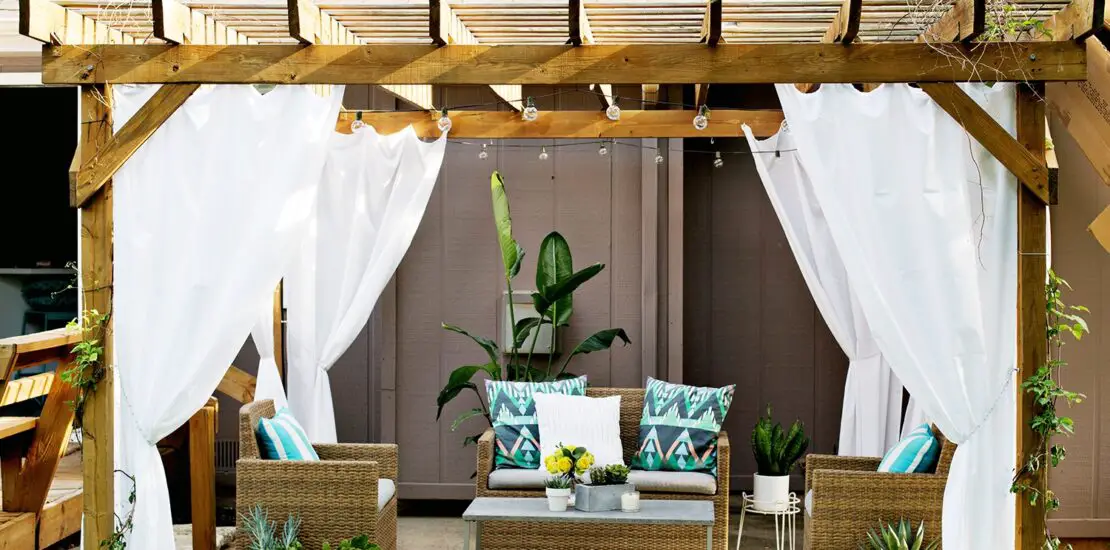 How To Hang Curtains Outside Patio