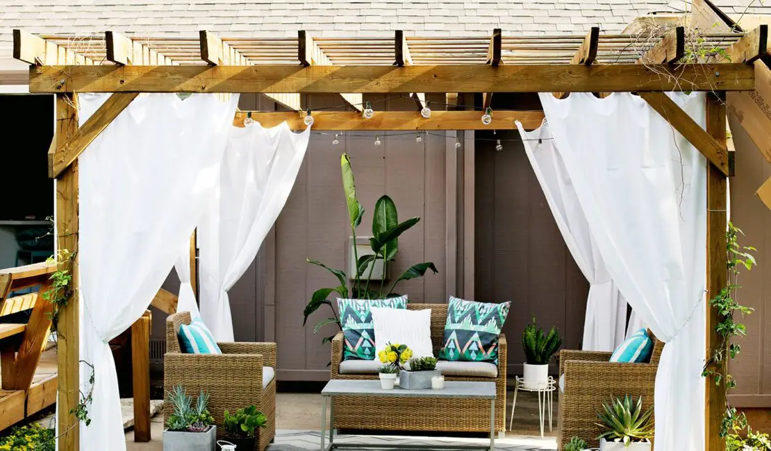 How To Hang Curtains Outside Patio