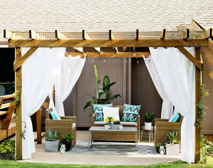 How To Hang Curtains Outside Patio