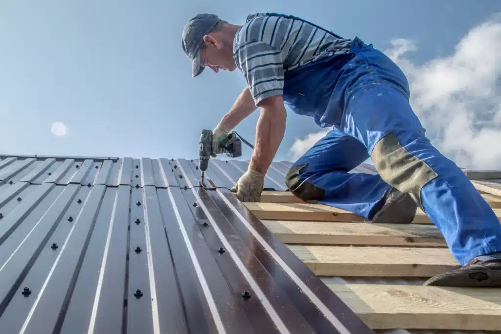 How To Screw Down Metal Roofing
