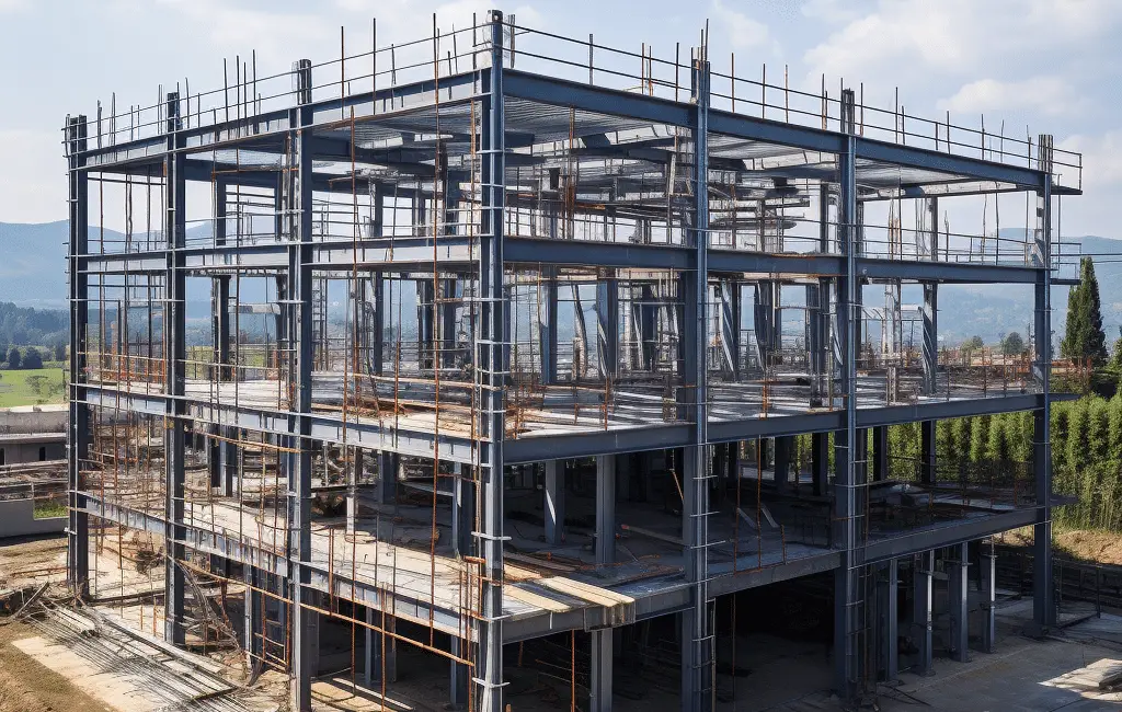 Steel frame construction