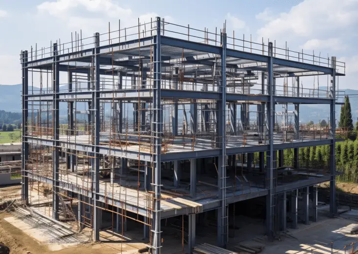 Steel frame construction