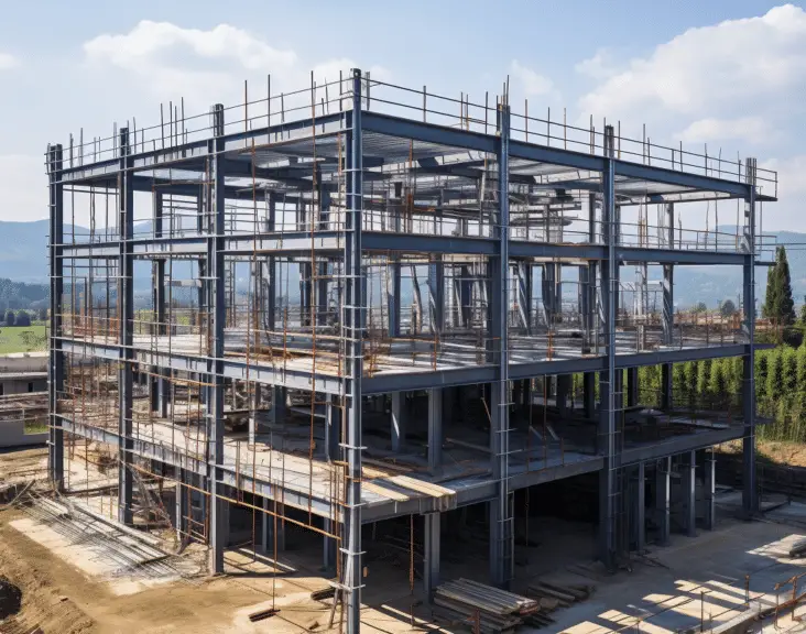 Steel frame construction