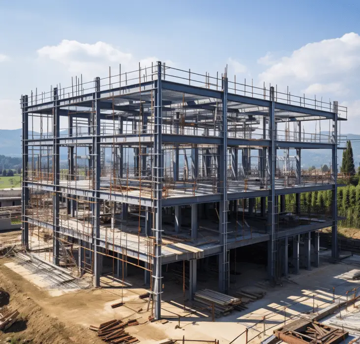 Steel frame construction