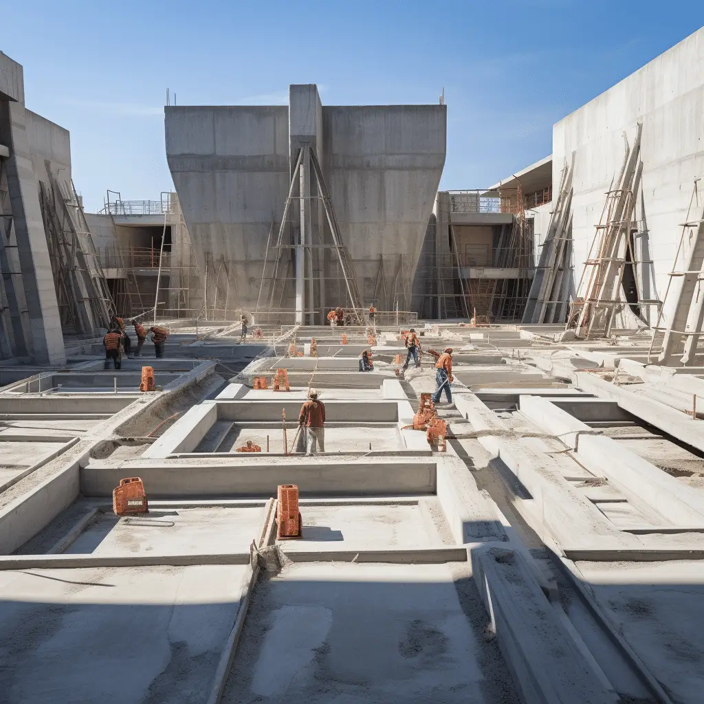 Concrete's versatility in construction