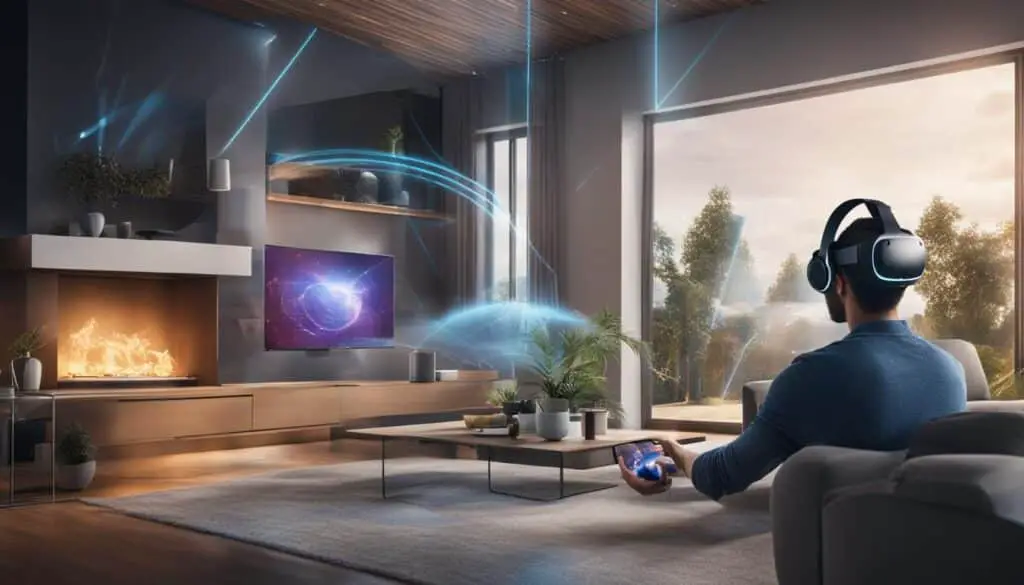 Virtual Reality in a Smart Home