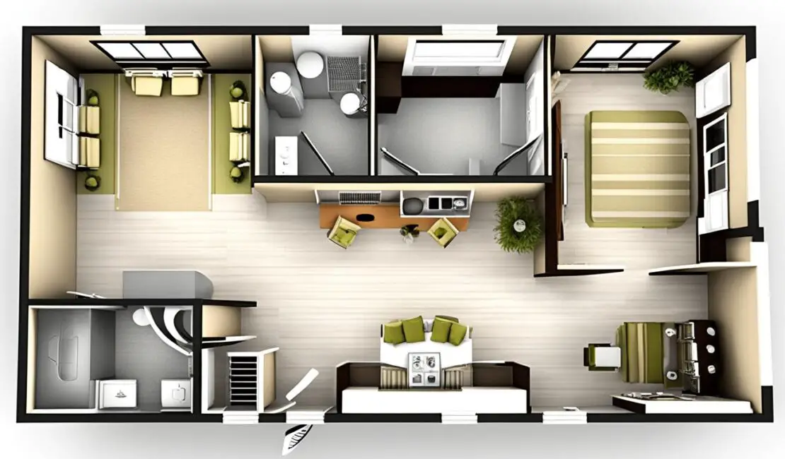 2 bedroom single wide mobile home floor plans