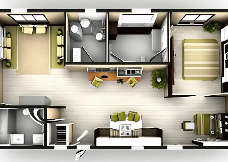 2 bedroom single wide mobile home floor plans