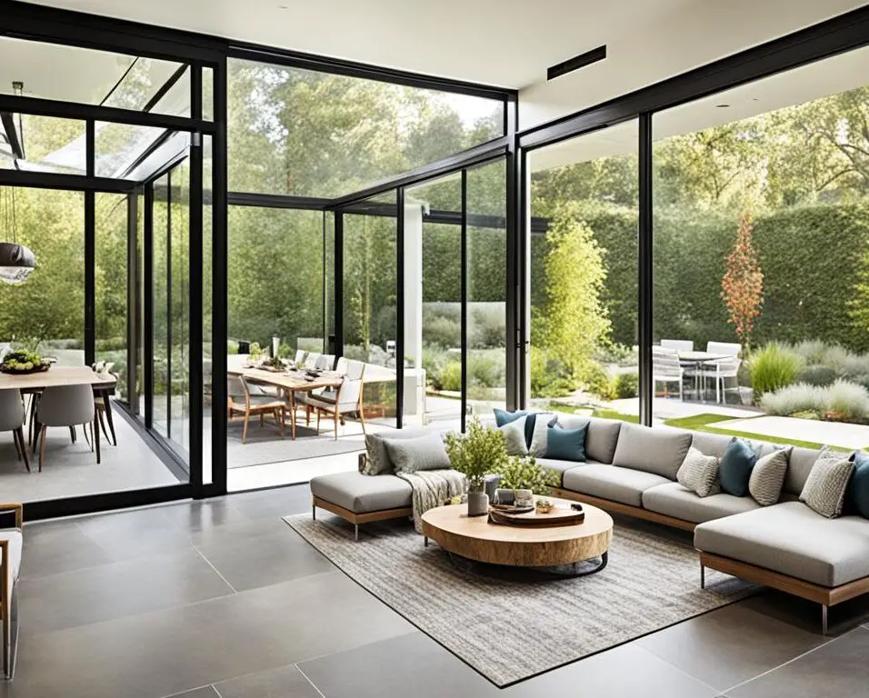 32. Indoor-outdoor living spaces