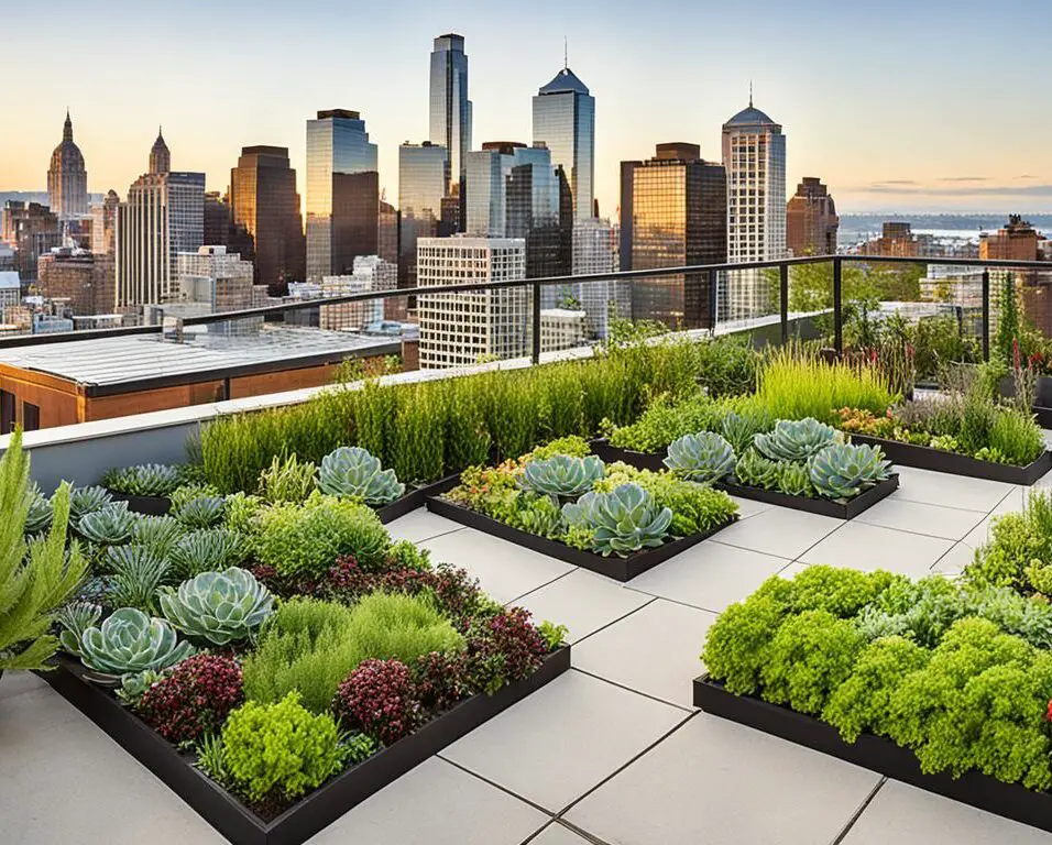 34. Urban rooftop gardens
